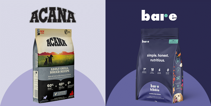 Acana vs Bare Pets: Comparing Ingredient Transparency in Dry Dog Food - Barepets